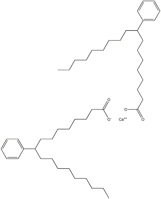 Bis(9-phenylstearic acid)calcium salt Struktur