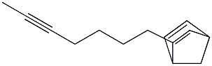 2-(5-Heptynyl)bicyclo[2.2.1]hepta-2,5-diene Struktur