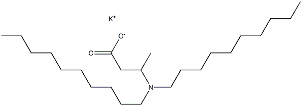 3-(Didecylamino)butyric acid potassium salt Struktur