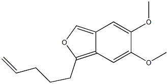 1-(4-Pentenyl)-5,6-dimethoxyisobenzofuran Struktur