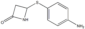 4-(p-Aminophenylthio)azetidin-2-one Struktur