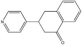 3-(4-Pyridinyl)-3,4-dihydronaphthalen-1(2H)-one Struktur