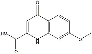 7-Methoxy-1,4-dihydro-4-oxoquinoline-2-carboxylic acid Struktur