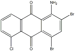 1-Amino-2,4-dibromo-5-chloroanthraquinone Struktur