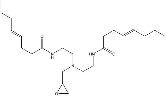 N,N-Bis[2-(4-octenoylamino)ethyl]glycidylamine Struktur