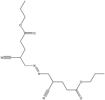 5,5'-Azobis(4-cyanovaleric acid)dipropyl ester Struktur