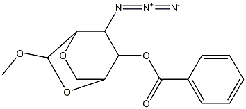 2-Azido-3-(benzoyloxy)-6-methoxy-5,7-dioxabicyclo[2.2.2]octane Struktur