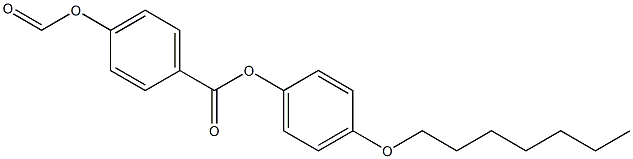 p-Formyloxybenzoic acid p-(heptyloxy)phenyl ester Struktur