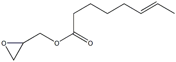 6-Octenoic acid (oxiran-2-yl)methyl ester Struktur