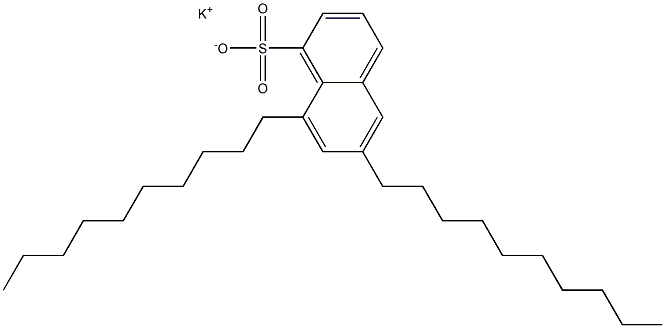 6,8-Didecyl-1-naphthalenesulfonic acid potassium salt Struktur