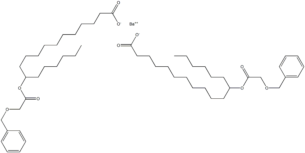 Bis[12-(benzyloxyacetoxy)stearic acid]barium salt Struktur