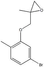 3-Bromo-6-methylphenyl 2-methylglycidyl ether Struktur