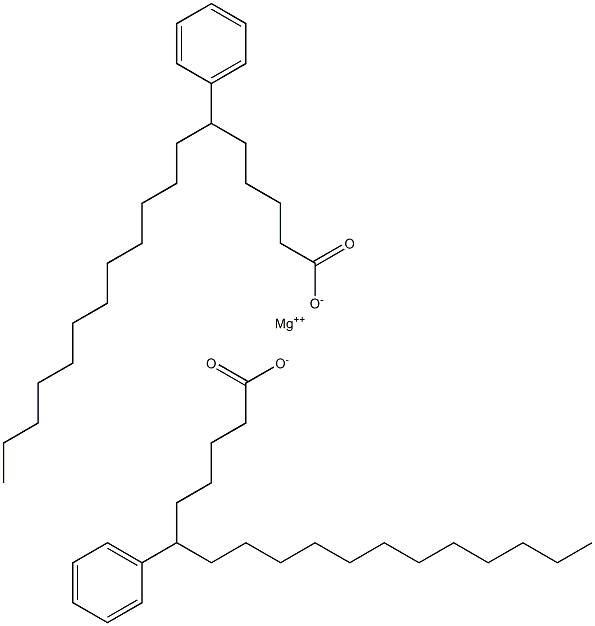 Bis(6-phenylstearic acid)magnesium salt Struktur