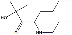 4-(Propylamino)-2-hydroxy-2-methyl-3-octanone Struktur