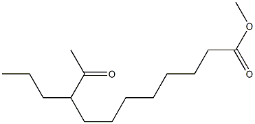 9-Propyl-10-oxoundecylic acid methyl ester Struktur