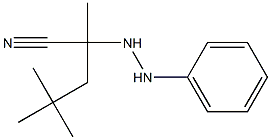 2,4,4-Trimethyl-2-(N'-phenylhydrazino)valeronitrile Struktur