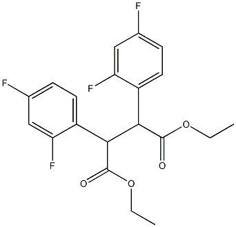 2,3-Bis(2,4-difluorophenyl)succinic acid diethyl ester Struktur