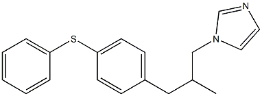 1-[2-Methyl-3-[4-(phenylthio)phenyl]propyl]-1H-imidazole Struktur