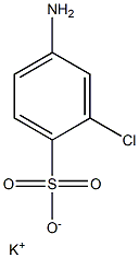 4-Amino-2-chlorobenzenesulfonic acid potassium salt Struktur