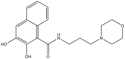 N-Morpholinopropyl-2,3-dihydroxynaphtamide Struktur