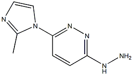 3-Hydrazino-6-(2-methyl-1H-imidazol-1-yl)pyridazine Struktur