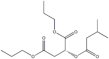 [R,(+)]-2-(Isovaleryloxy)succinic acid dipropyl ester Struktur