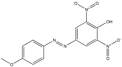 4-[(4-Methoxyphenyl)azo]-2,6-dinitrophenol Struktur