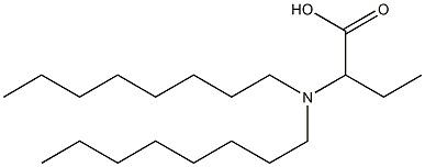 2-(Dioctylamino)butyric acid Struktur