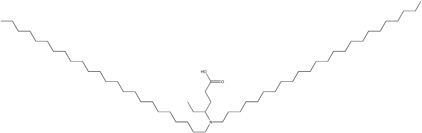 4-(Ditetracosylamino)hexanoic acid Struktur