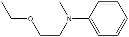 N-Methyl-N-(2-ethoxyethyl)aniline Struktur