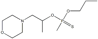 Methylphosphonothioic acid O-propyl O-(1-methyl-2-morpholinoethyl) ester Struktur