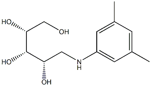 1-[(3,5-Dimethylphenyl)amino]-1-deoxy-D-ribitol Struktur