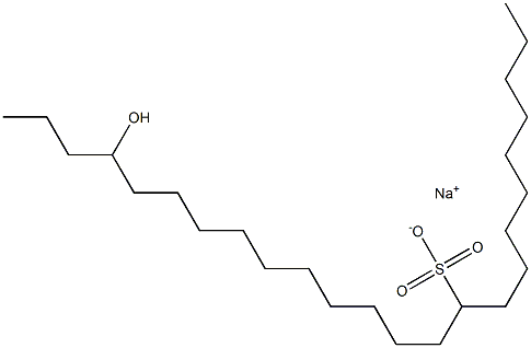 21-Hydroxytetracosane-10-sulfonic acid sodium salt Struktur