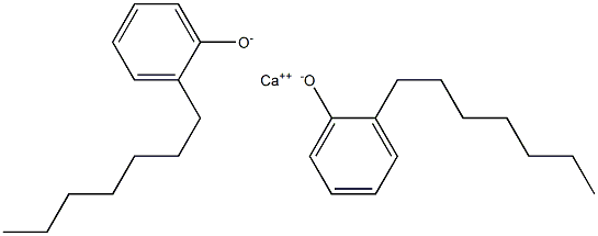 Calcium bis(2-heptylphenolate) Struktur