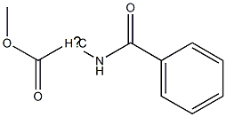 1-(Benzoylamino)-2-oxo-2-methoxyethylradical Struktur