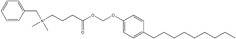 N,N-Dimethyl-N-benzyl-N-[3-[[(4-nonylphenyloxy)methyl]oxycarbonyl]propyl]aminium Struktur