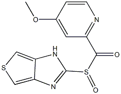 2-[[(4-Methoxy-2-pyridinyl)carbonyl]sulfinyl]-1H-thieno[3,4-d]imidazole Struktur