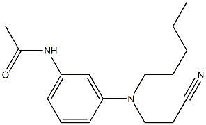 3'-[N-(2-Cyanoethyl)-N-pentylamino]acetanilide Struktur