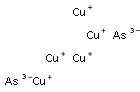 Pentacopper diarsenide Struktur