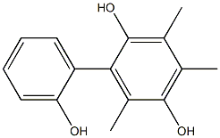 3,4,6-Trimethyl-1,1'-biphenyl-2,2',5-triol Struktur