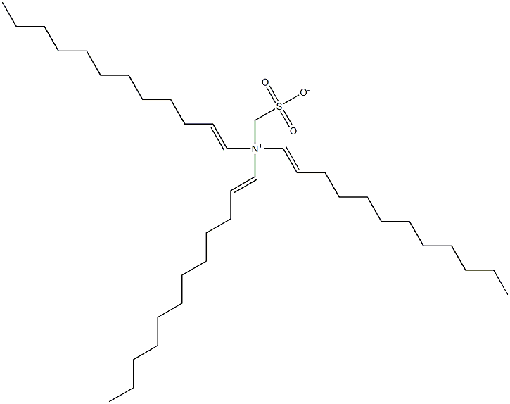 N,N-Di(1-dodecenyl)-N-sulfonatomethyl-1-dodecen-1-aminium Struktur