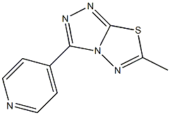 6-Methyl-3-(4-pyridinyl)-1,2,4-triazolo[3,4-b][1,3,4]thiadiazole Struktur