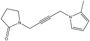 1-[4-(2-Methyl-1H-pyrrol-1-yl)-2-butynyl]pyrrolidin-2-one Struktur