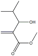 2-Methylene-3-hydroxy-4-methylvaleric acid methyl ester Struktur