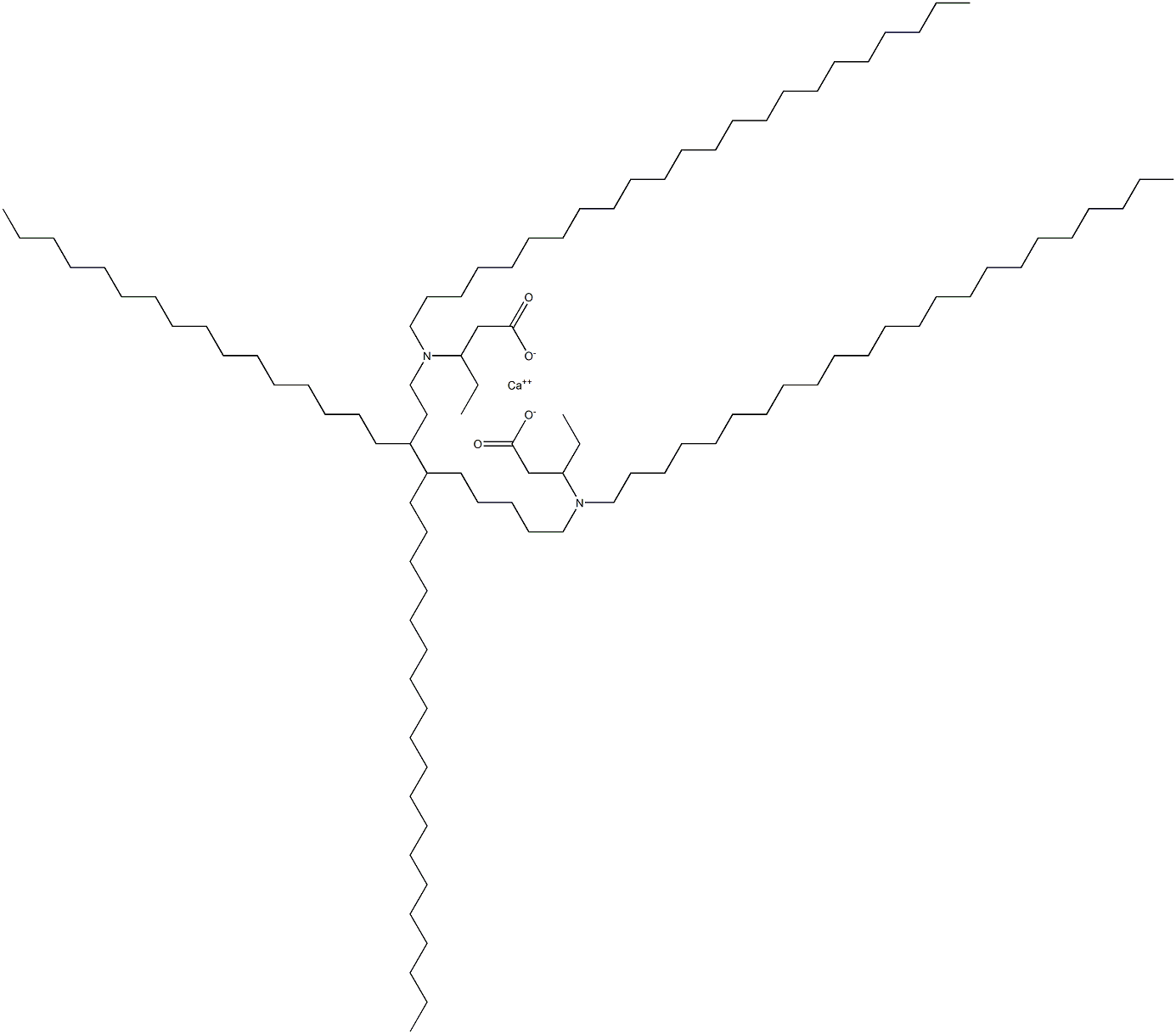 Bis[3-(ditricosylamino)valeric acid]calcium salt Struktur