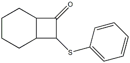 7-Oxo-8-(phenylthio)bicyclo[4.2.0]octane Struktur