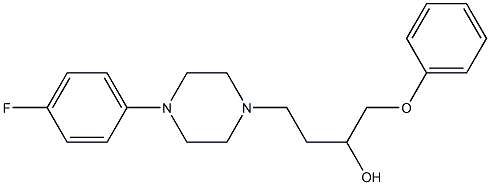 1-(Phenoxy)-4-[4-[4-fluorophenyl]-1-piperazinyl]-2-butanol Struktur