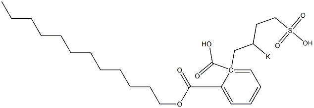 Phthalic acid 1-dodecyl 2-(2-potassiosulfobutyl) ester Struktur