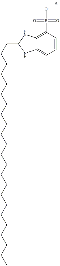 2,3-Dihydro-2-tricosyl-1H-benzimidazole-4-sulfonic acid potassium salt Struktur