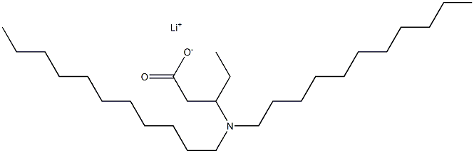 3-(Diundecylamino)valeric acid lithium salt Struktur